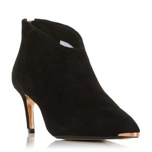 NWT Ted Baker Gemiee Black Suede Booties